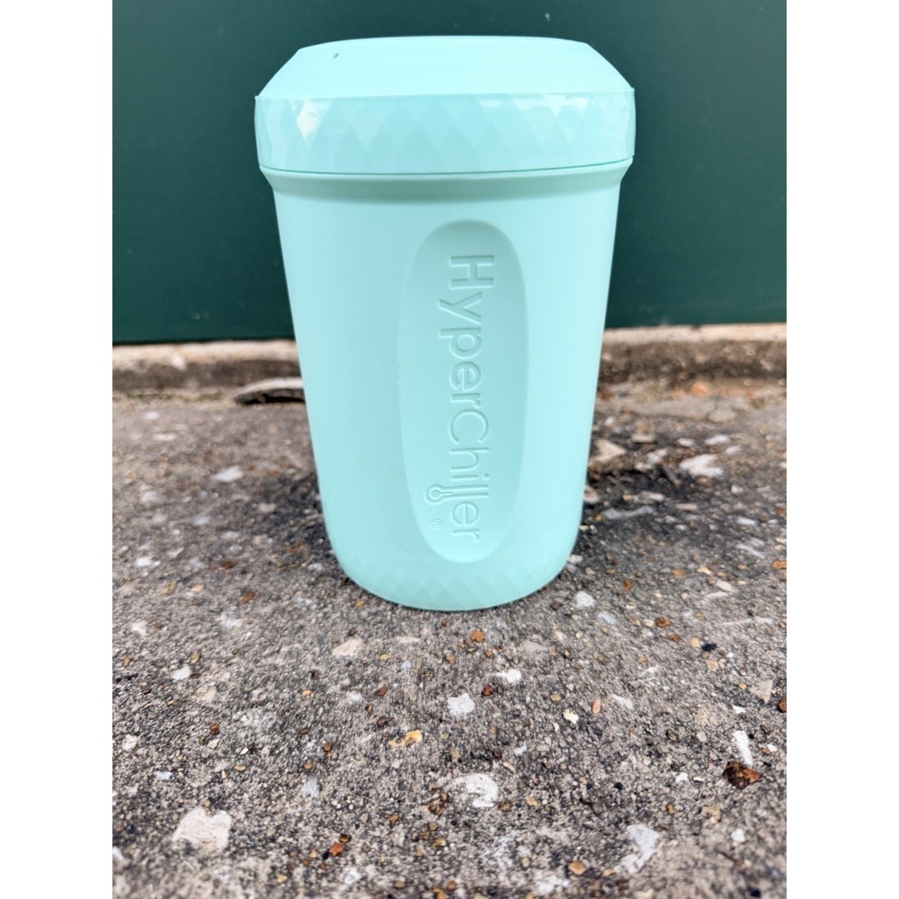 HyperChiller HC1 12.5 Oz Iced Coffee/Beverage Cooler in Mint Green Open Box
